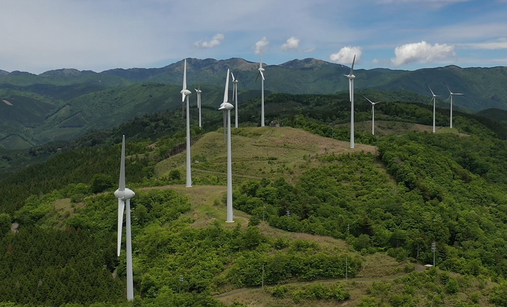 風力発電風景